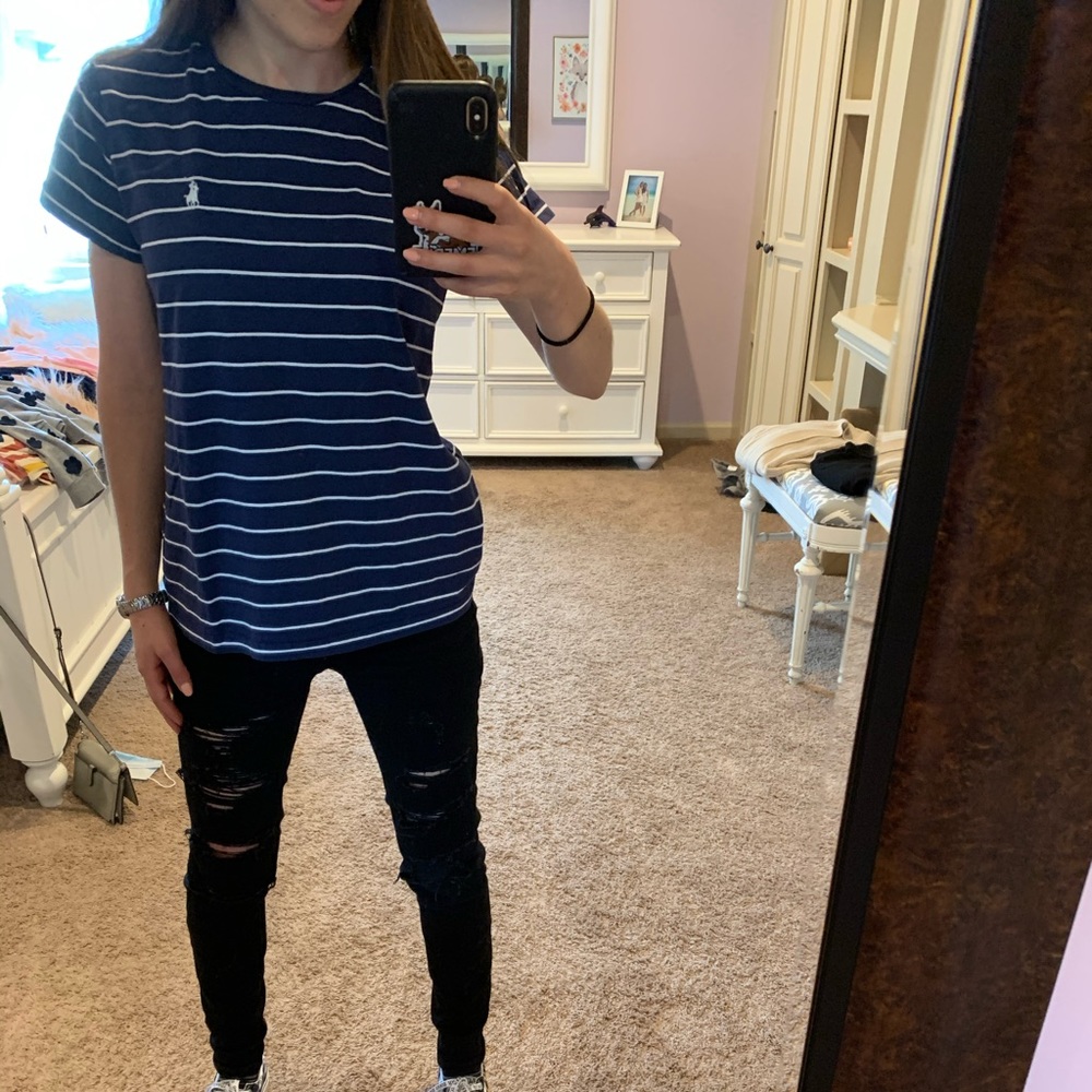 Polo Ralph Lauren blue & white striped t-shirt SP